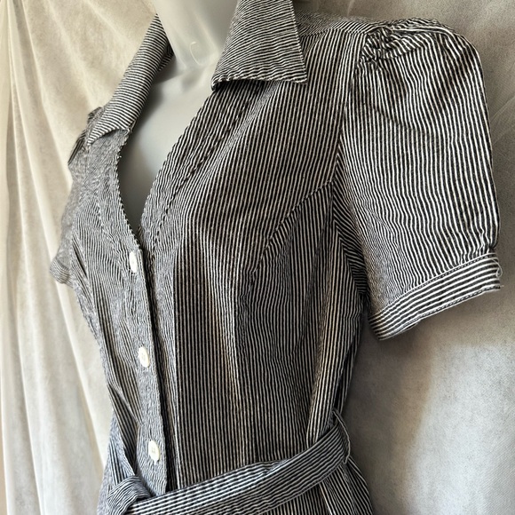 Live a Little Black and White Striped Dress, Size 12, 3/$25 - Picture 2 of 8